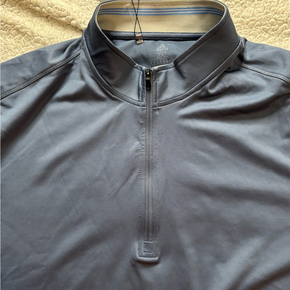 Adidas Shirt Sweatshirt Golf Classic Club 1/4 Zip Long Sleeve EC6911 Size 2XL